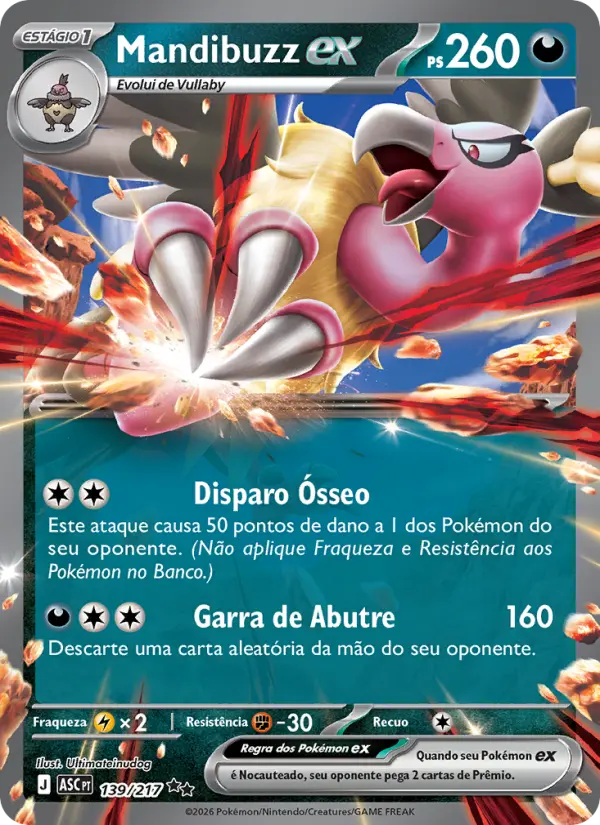 Mandibuzz ex – Pokémon TCG