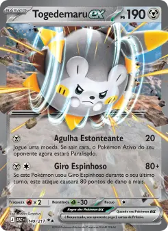 Togedemaru ex – Carta Pokémon TCG