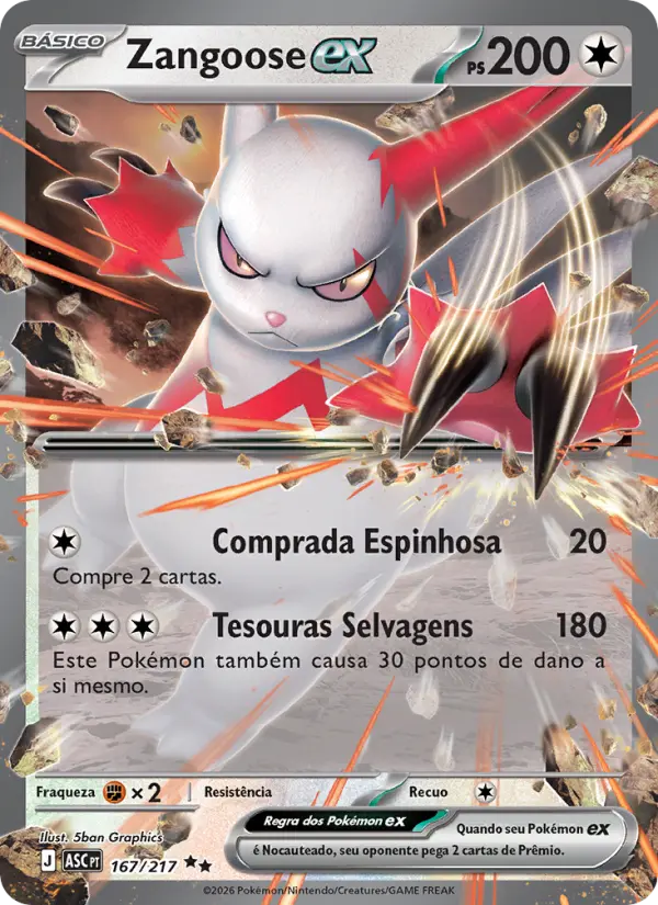 Zangoose ex – Pokémon TCG