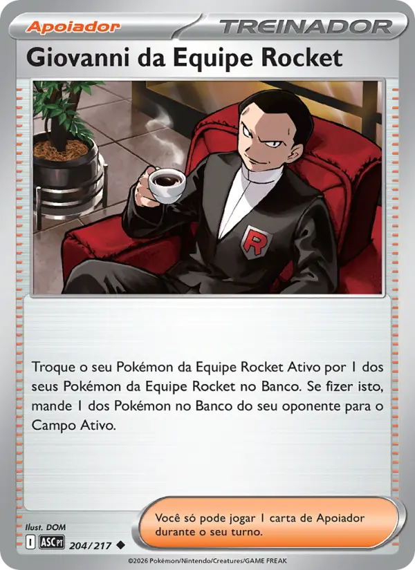 Giovanni da Equipe Rocket – Pokémon TCG