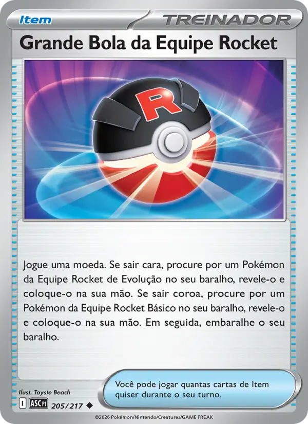 Grande Bola da Equipe Rocket – Pokémon TCG