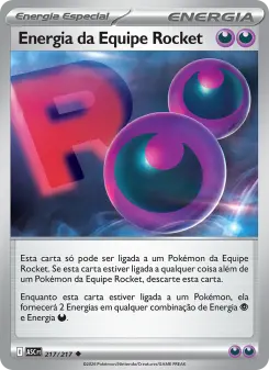 Energia da Equipe Rocket – Carta Pokémon TCG