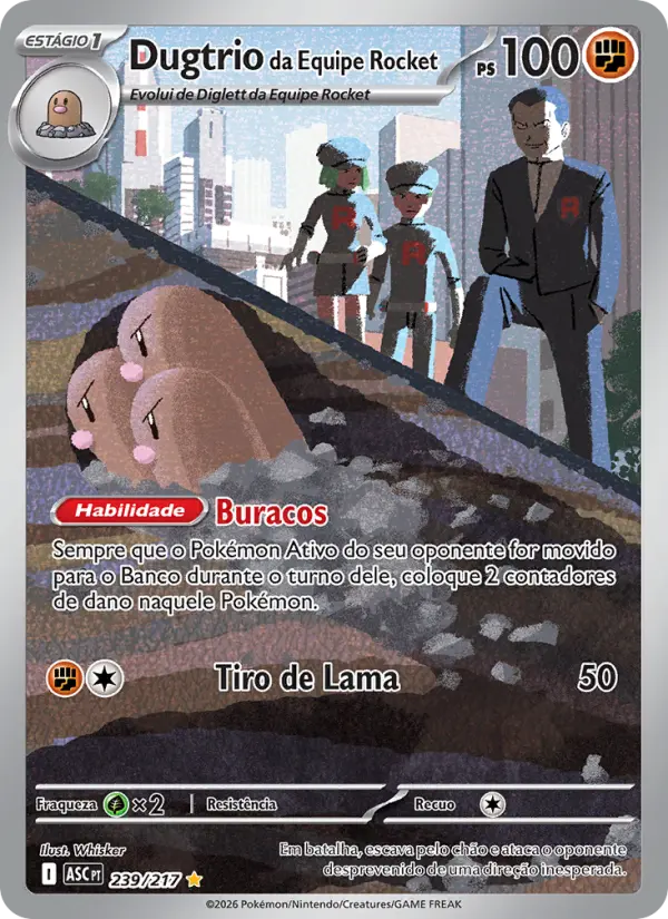 Dugtrio da Equipe Rocket – Pokémon TCG