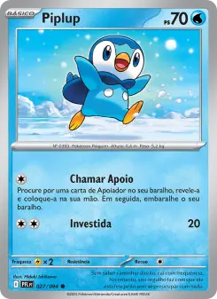 Piplup – Carta Pokémon TCG