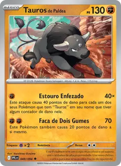 Tauros de Paldea – Carta Pokémon TCG