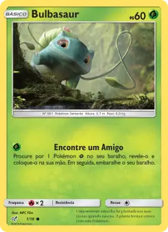 Bulbasaur – Carta Pokémon TCG