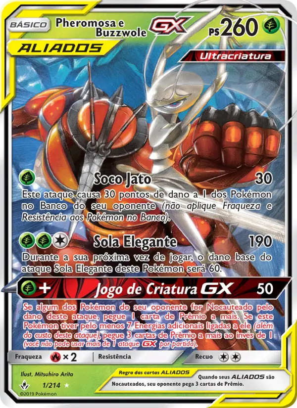 Pheromosa e Buzzwole GX – Pokémon TCG