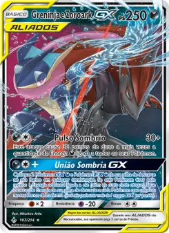 Greninja e Zoroark GX – Carta Pokémon TCG
