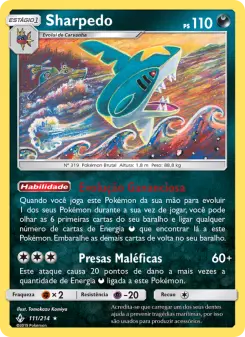 Sharpedo – Carta Pokémon TCG