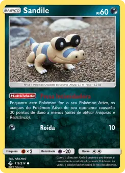 Sandile – Carta Pokémon TCG