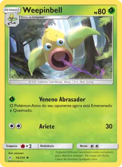 Weepinbell – Carta Pokémon TCG