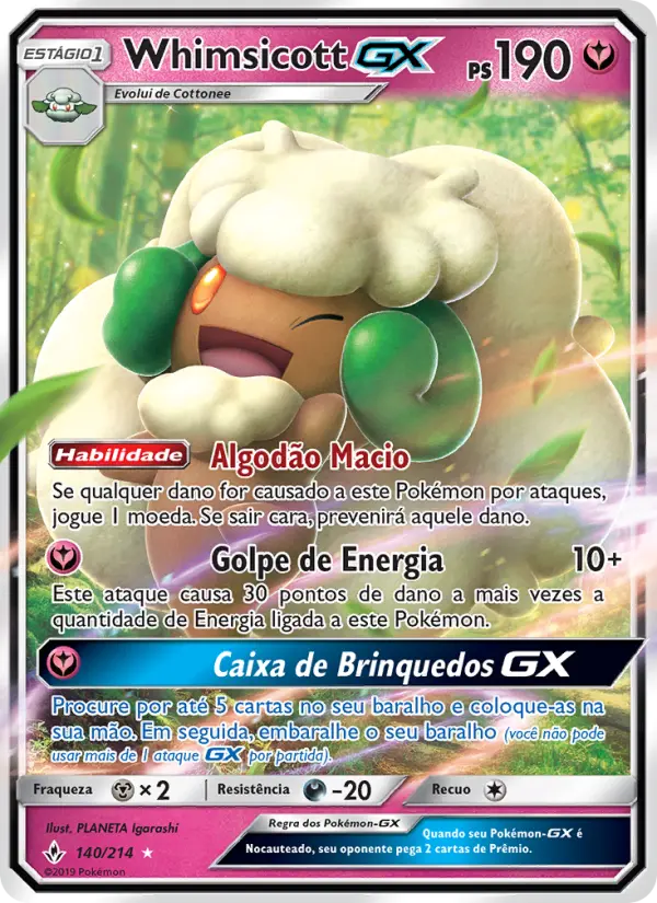 Whimsicott GX – Pokémon TCG
