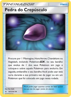 Pedra do Crepúsculo – Carta Pokémon TCG