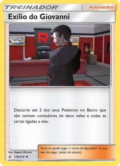 Exílio do Giovanni – Carta Pokémon TCG