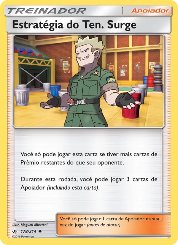 Estratégia do Ten. Surge – Pokémon TCG