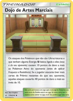 Dojo de Artes Marciais – Carta Pokémon TCG