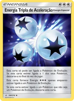 Energia Tripla de Aceleração – Carta Pokémon TCG