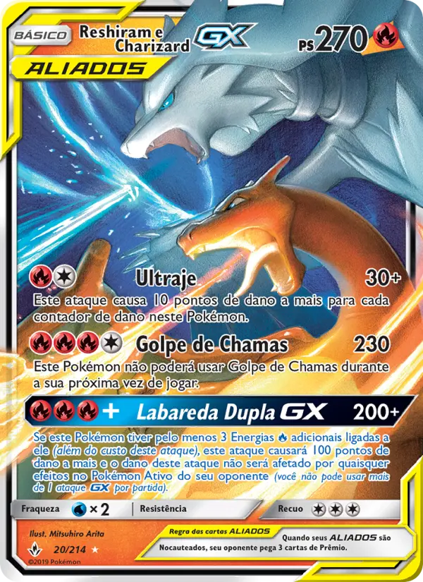 Reshiram e Charizard GX – Pokémon TCG