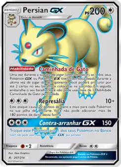 Persian GX – Carta Pokémon TCG