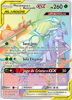 Pheromosa e Buzzwole GX – Carta Pokémon TCG