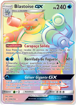 Blastoise GX – Carta Pokémon TCG