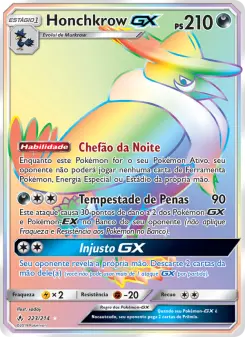 Honchkrow GX – Carta Pokémon TCG