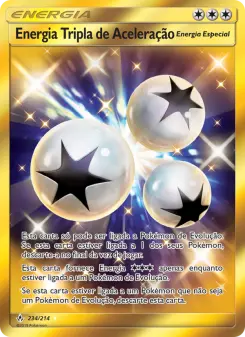 Energia Tripla de Aceleração – Carta Pokémon TCG