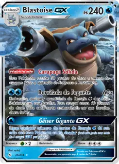 Blastoise GX – Carta Pokémon TCG