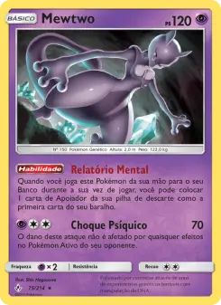 Mewtwo – Carta Pokémon TCG