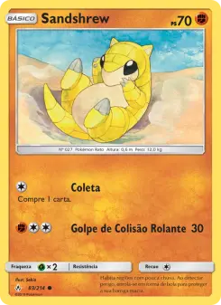 Sandshrew – Carta Pokémon TCG