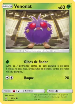 Venonat – Carta Pokémon TCG