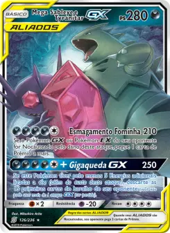 Mega Sableye e Tyranitar GX – Carta Pokémon TCG