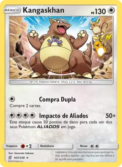 Kangaskhan – Carta Pokémon TCG