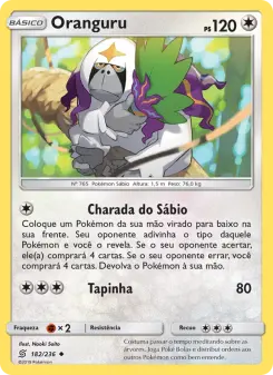 Oranguru – Carta Pokémon TCG