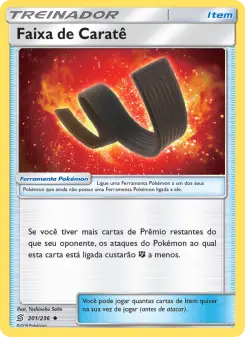 Faixa de Caratê – Carta Pokémon TCG
