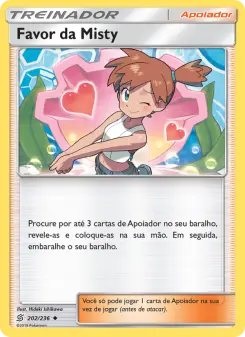 Favor da Misty – Carta Pokémon TCG