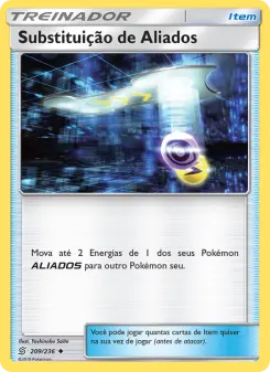Substituição de Aliados – Carta Pokémon TCG