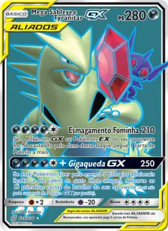 Mega Sableye e Tyranitar GX – Carta Pokémon TCG