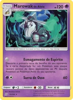 Marowak de Alola – Carta Pokémon TCG