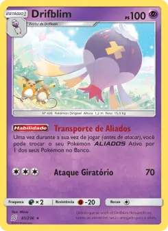 Drifblim – Carta Pokémon TCG