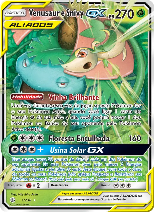 Venusaur e Snivy GX – Pokémon TCG
