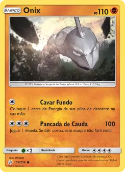 Onix – Carta Pokémon TCG