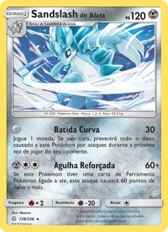 Sandslash de Alola – Carta Pokémon TCG