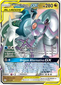 Arceus, Dialga e Palkia GX – Carta Pokémon TCG