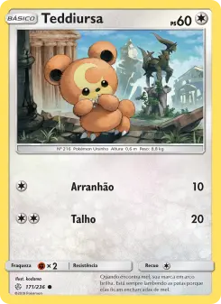 Teddiursa – Carta Pokémon TCG