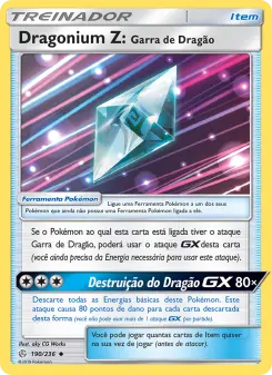 Dragonium Z: Garra de Dragão – Carta Pokémon TCG