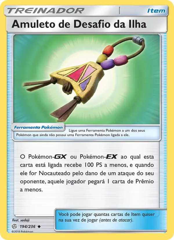 Amuleto de Desafio da Ilha – Pokémon TCG