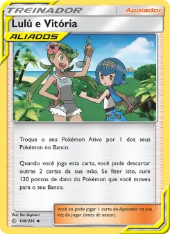 Lulú e Vitória – Carta Pokémon TCG