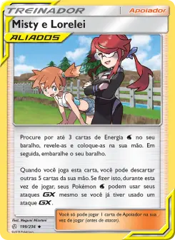 Misty e Lorelei – Carta Pokémon TCG