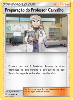 Preparação do Professor Carvalho – Carta Pokémon TCG